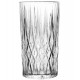 Jogo De Jarra 1l Com 6 Copos 300ml De Vidro Diamante
